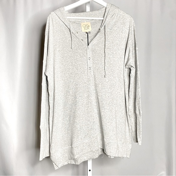 Chaser Tops - NWT Chaser Women's Cozy Grey Lightweight Hoodie — XL